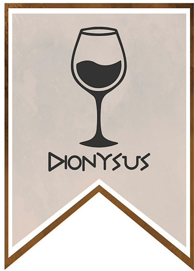 Dionysus Cabin symbol - The grape vine